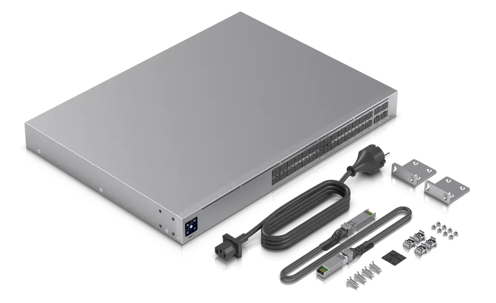 Ubiquiti | Ubiquiti UniFi Aggregation Switch Pro, 28-port 10G SFP+  4-port 25G SFP28 Ports, Layer 3 Switch, 760Gbps Switching Capacity, | USW-Pro-Aggregation - Image 2