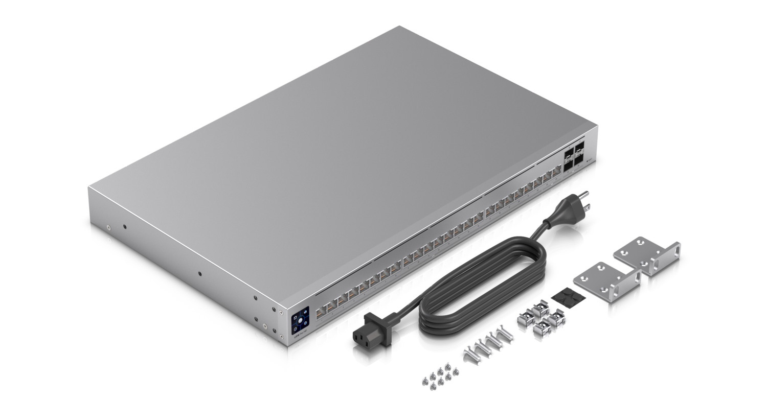 Ubiquiti | Ubiquiti Pro HD 24, Professional-grade, Layer 3 Etherlighting Switch,(2) 10 GbE, (22) 2.5 GbE, (4) 10G SFP+ Ports, | USW-Pro-HD-24 - Image 2