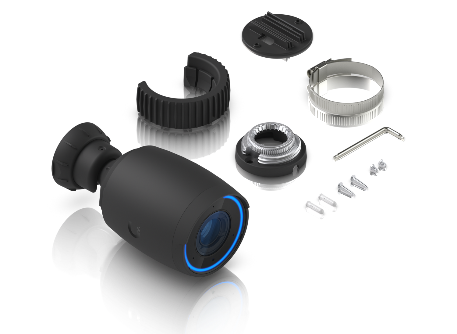 Ubiquiti | Ubiquiti AI Professional UniFi Protect Indoor/Outdoor 4K PoE Camera, Black, Waterproof IP65, PoE+ Power, Max Power 11W, GbE RJ45 Port, | UVC-AI-PRO - Image 2