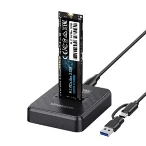 Simplecom-SD511-Simplecom SD511 M.2 SSD Docking Station NVMe and SATA Dual Protocol USB 3.2 Gen 2 10Gbps USB-C interface compliant with USB 3.2 Gen 2 standard