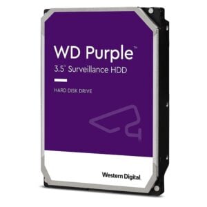 Western Digital-WD42PURZ-(LS) Western Digital WD Purple 4TB 3.5" Surveillance HDD 5400RPM 256MB SATA3 150MB/s 180TBW 24x7 64 Cameras AV NVR DVR 1.5mil MTBF 3yrs (>WD43PURZ)
