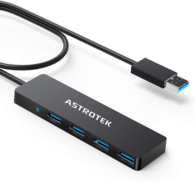 Astrotek | Astrotek 4 Port High speed USB3.0 HUB U-Disk USB-A Keyboard Mouse Gamepad with USB A adapter Compatible with both USB A and USB C | AT-USB3HUB - Image 2