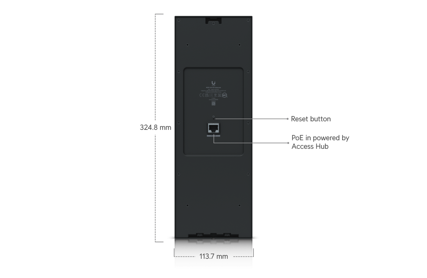 Ubiquiti | Ubiquiti G3 Intercom, Indoor/Outdoor Intercom Terminal For Managing Residential  Commercial Building Entry Requests With Touch Pass Support | UA-G3-Intercom - Image 2
