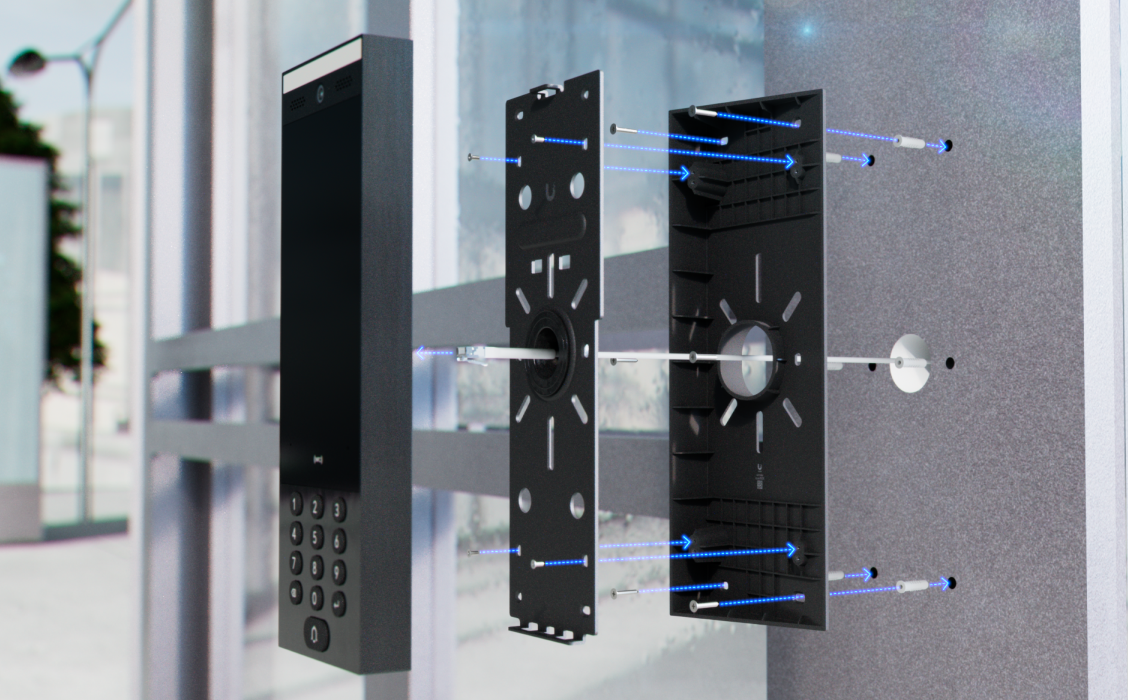 Ubiquiti | Ubiquiti Intercom Wedge Mount, 20° Inward Angle Mounting Accessory For Intercom That Provides Enhanced Camera Viewing Angle,For UA-Intercom | UACC-Intercom-WM - Image 2