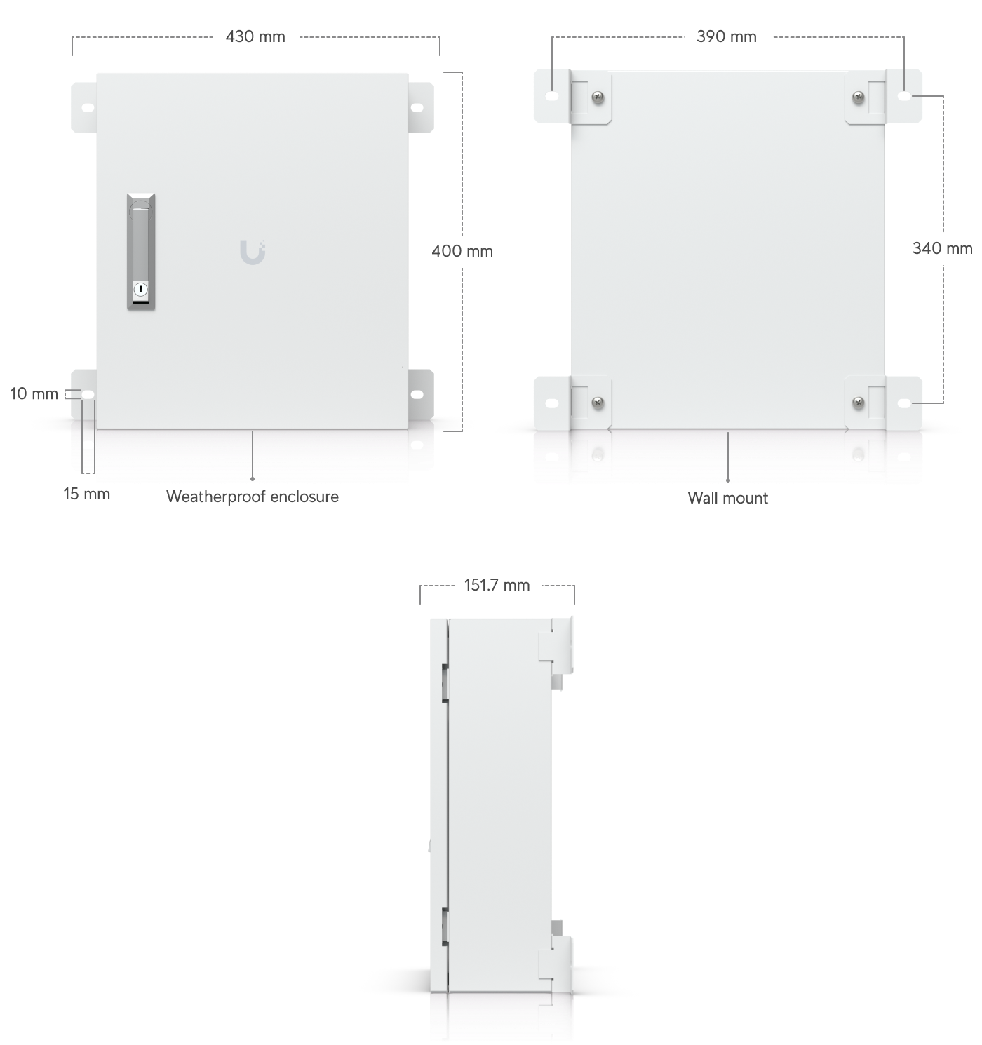 Ubiquiti | Ubiquiti Junction Utility,An Indoor/Outdoor Enclosure Designed For UniFi Access Hubs, Switches Accessories, IP55 | UACC-Junction-Utility - Image 1