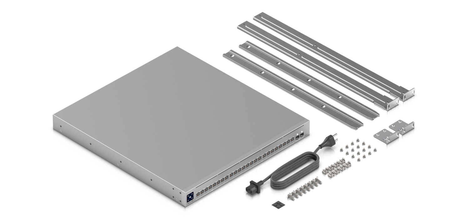 Ubiquiti | Ubiquiti Pro XG 24 PoE, Professional-grade, 24-port Layer 3 Etherlighting, PoE+++ Switch,(16) 10 GbE, (8) 2.5 GbE, (2) 25G SFP28 Port | USW-Pro-XG-24-PoE - Image 3