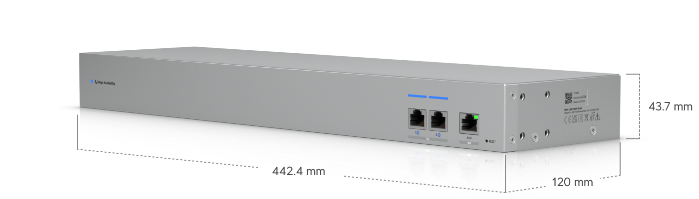 Ubiquiti | Ubiquiti WAN Switch RJ45, 10 GbE WAN Switch Linking Two Shadow Mode High Availability UniFi Gateways To A Single ISP. | USW-WAN-RJ45 - Image 2