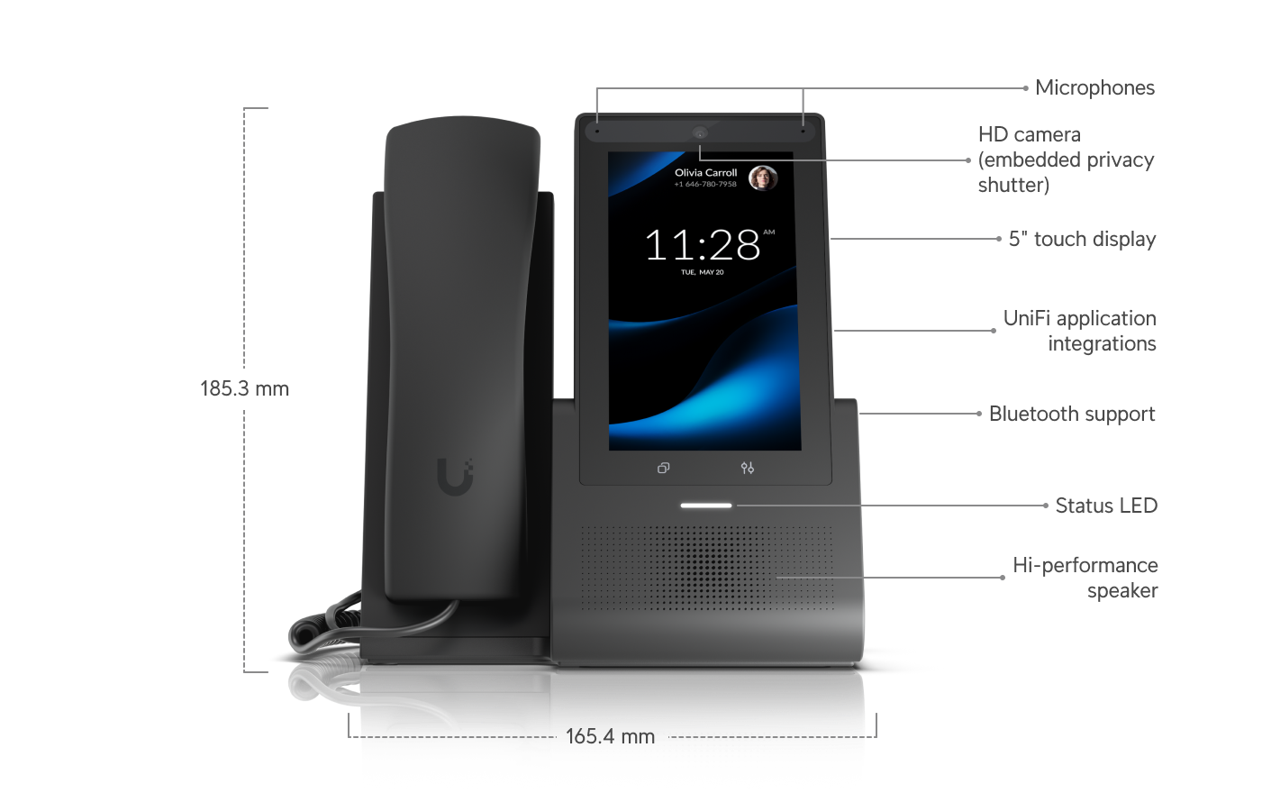 Ubiquiti | Ubiquiti Talk G3 Touch Pro,Next-generation Desktop Smartphone,Featuring A 5