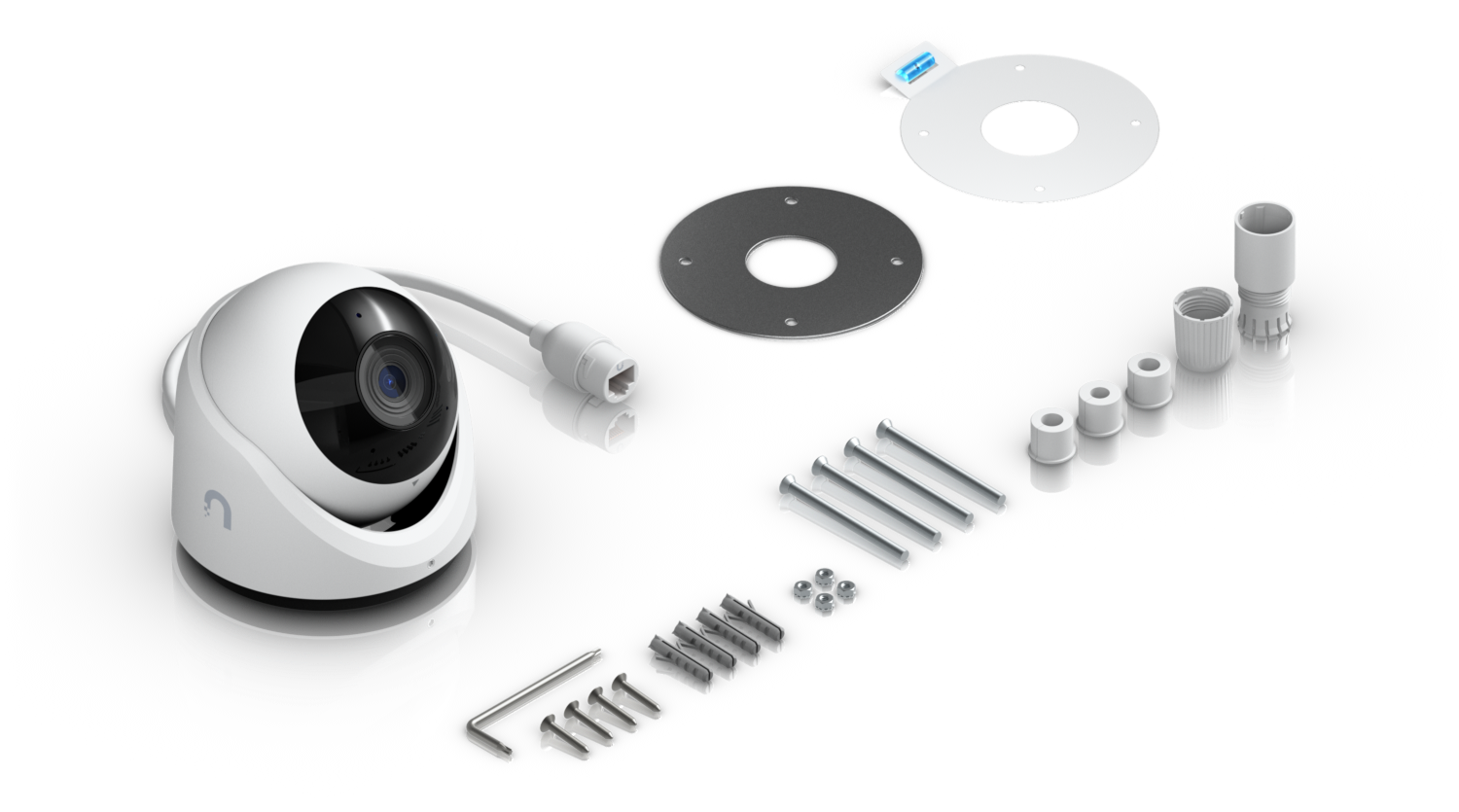 Ubiquiti | Ubiquiti G6 Turret White,All-weather,Tamper-resistant 4K PoE Camera,A 1/1.8