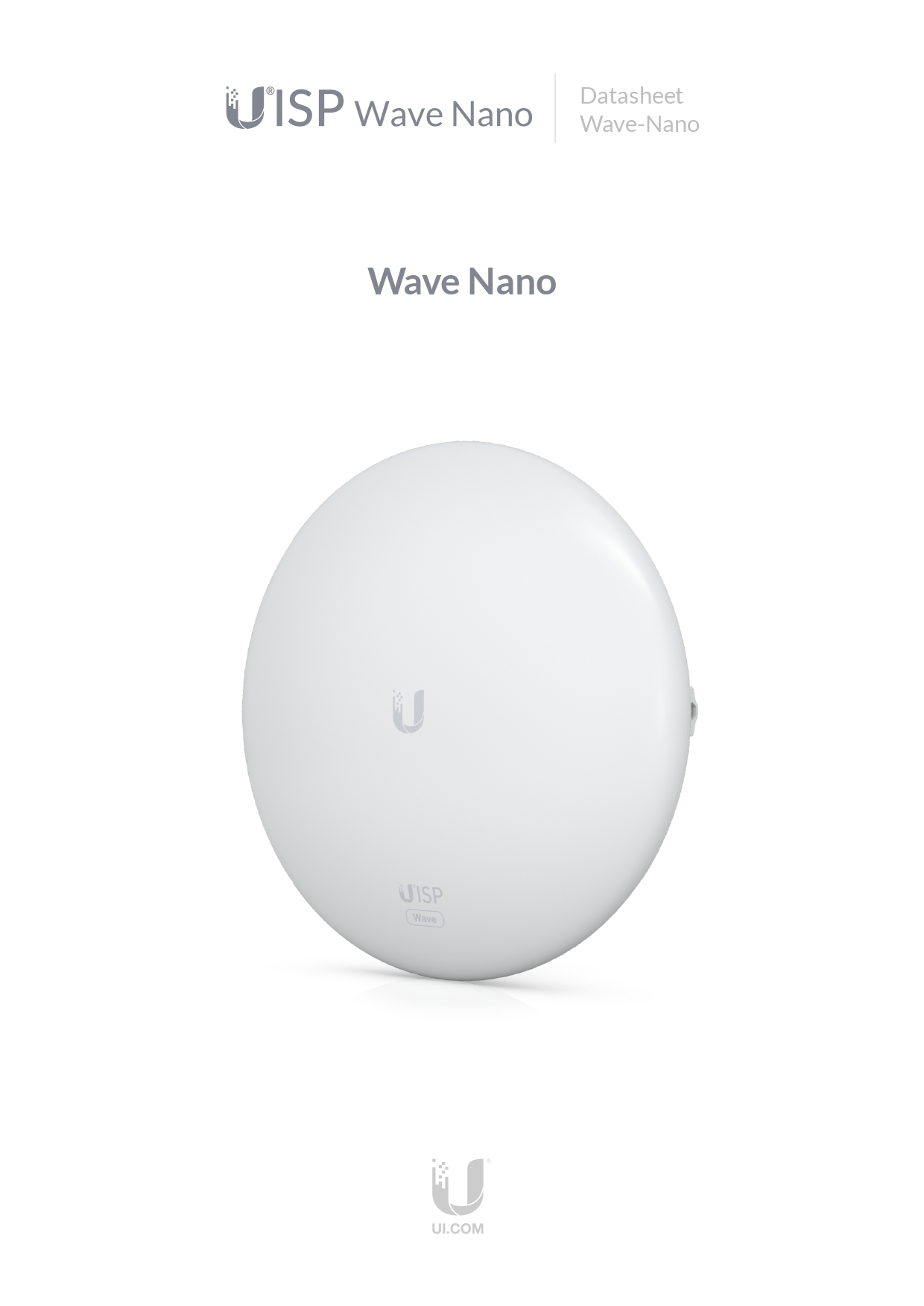 Ubiquiti | Ubiquiti UISP Wave Nano, 60 GHz PtMP station powered by Wave Technology, | Wave-Nano - Image 1