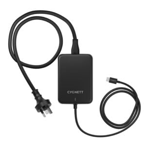 Cygnett-CY4531PDWCH-Cygnett PowerMaxx 140W USB-C GaN Laptop Charger - Black (CY4531PDWCH) Integrated 1.5M USB-C Cable