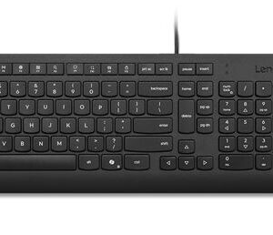 Lenovo-4X31R64400-Lenovo Universal Wired USB Keyboard Mouse Combo Adjustable Tilt Leg Spill Resistant Copilot Keyboard 1600 DPI Optical Sensor Mouse Plug  Play 1.8m