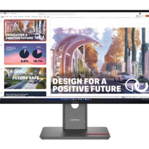 Lenovo-64B3GAR2AU-LENOVO ThinkVision P27QD-40 27" QHD Monitor IPS 2560x1440 16:9 Height Adjustable Tilt Swivel Pivot Daisy Chain 140W PD DP HDMI USB-C Hub LAN VESA
