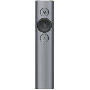 Logitech-910-004863-(LS)Logitech Spotlight Presentation Remote Slate 2.4GHz dual Connectivity Bluetooth or USB 30m Range LED 3D accelerometer  Gyrpscope 1 year wty