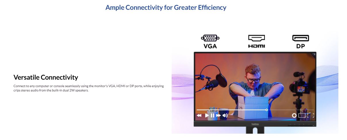 Lenovo | LENOVO ThinkVision E24-40 23.8