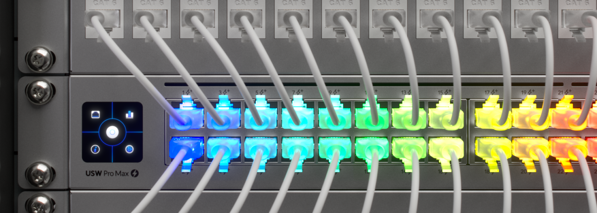 Ubiquiti | Ubiquiti UniFi Etherlighting Patch Cable, Length 12m, White, Nano-Thin Patch Cable With 10 GbE Support, Designed To Showcase EtherlightingEffects. | UACC-Cable-Patch-EL-12M-W - Image 3