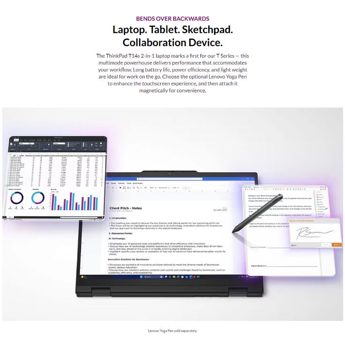 Lenovo | LENOVO ThinkPad T14s Yoga G1 14