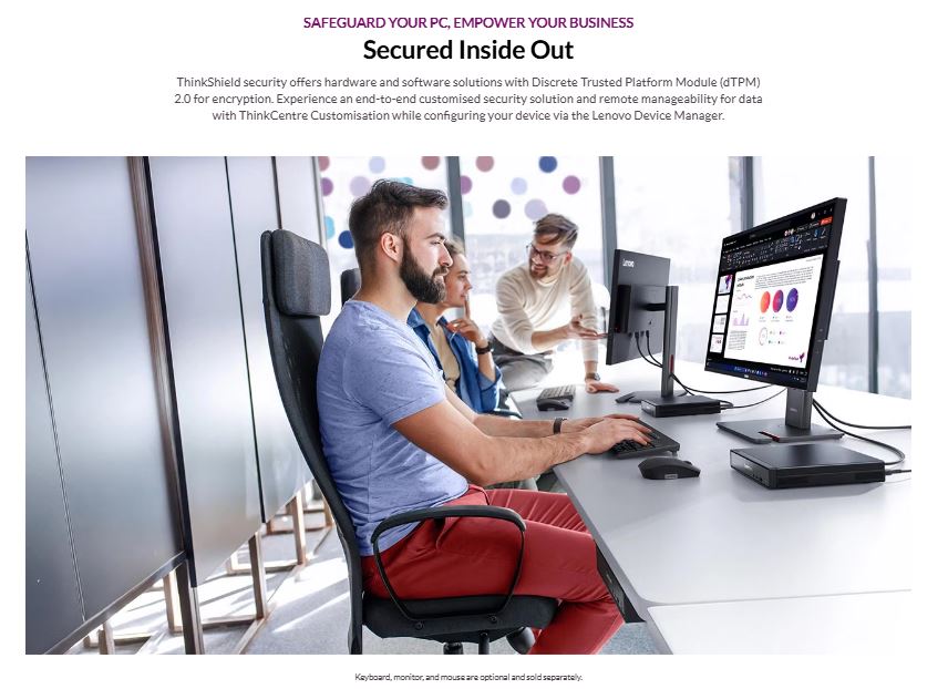 Lenovo | LENOVO ThinkCentre Neo 50q G5 Tiny Desktop PC i5-210H 16GB DDR5 512GB SSD Windows 11 Pro 1yr Onsite Wty UHD GPU WiFi6 KBM ~replace 12E3005GAU | 13B9001XAU - Image 2