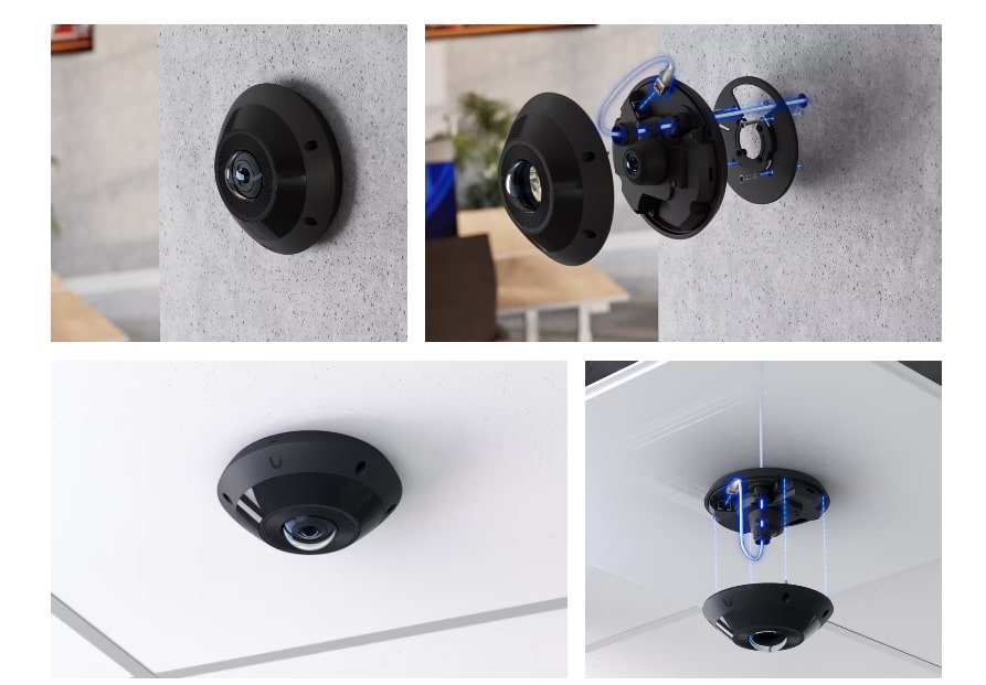 Ubiquiti | Ubiquiti G6 Pro 360,Black,All-weather,Vandal-resistant 12MP PoE Camera,Panoramic 360° coverage,Digital Pan-tilt-zoom Smart IR Functionality | UVC-G6-Pro-360-B - Image 4