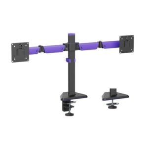 Brateck-LDT89-C024-Brateck LDT89-C024 Matte Black Amethyst Articulating Gaming Dual Monitor Arm