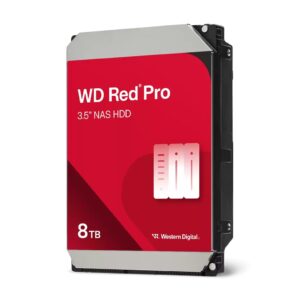Western Digital-WD8005FFBX-Western Digital WD Red Pro 8TB 3.5" NAS HDD SATA3 7200RPM 256MB Cache 24x7 300TBW 5yrs wty