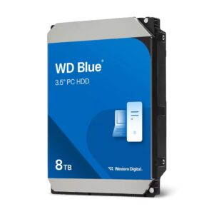 Western Digital-WD80EAAZ-Western Digital Blue PC Desktop 8TB 3.5"  Hard Drive SATA 6Gb/s 5640RPM 256MB Cache CMR 2-Year Limited Warranty