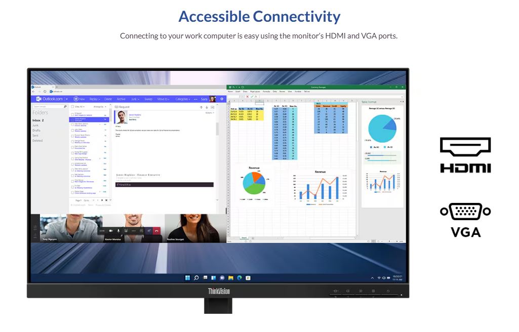 Lenovo | LENOVO ThinkVision S24-4E 23.8