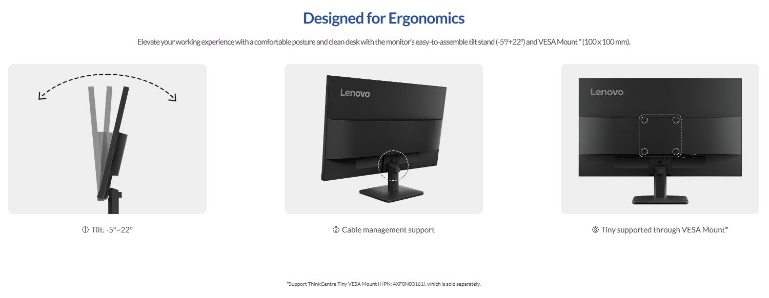 Lenovo | LENOVO ThinkVision S24-4E 23.8