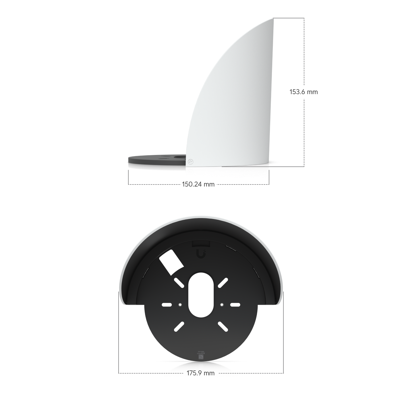 Ubiquiti | Ubiquiti G6 Dome Camera Weather Shield, White, G6 Dome Camera Accessory, Optimal image Quality, Protection Elements, Installed Outdoors, Wall, Pole. | UACC-G6-Dome-WS-W - Image 1