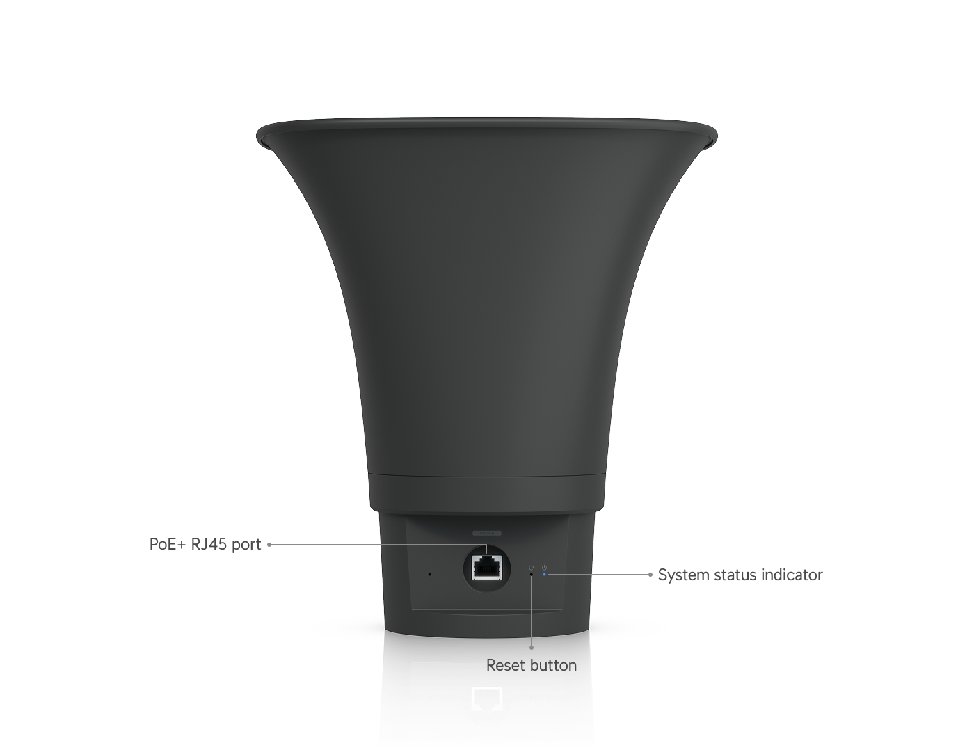 Ubiquiti | Ubiquiti AI Horn Speaker, Black,All-weather PoE 120 dB Horn Speaker With Advanced AI Alert FunctionalityVersatile Wall, Corner,Pole Mounting Options | UP-AI-HORN-SPEAKER-B - Image 2