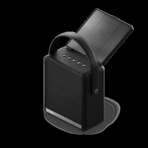 Cygnett-CY4968SOSPE-Cygnett FreePlay Solar Chargingr Wireless Speaker  8K Power Bank - Black(CY4968SOSPE)