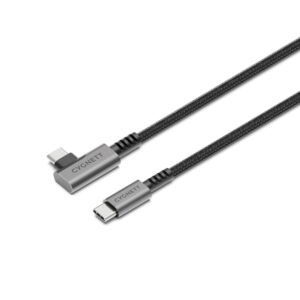 Cygnett-CY5104PCTYC-Cygnett Unite Right-Angle USB-C to USB-C (3.1) Cable (1M) - Black (CY5104PCTYC)