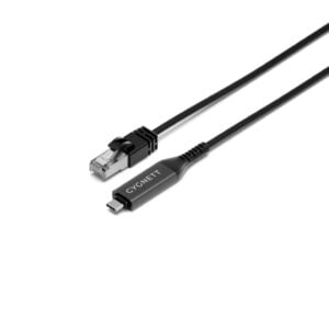Cygnett-CY5505PCCCE-Cygnett Unite USB-C to RJ45 Gigabit Ethernet Cable 1m - Black (CY5505PCCCE)