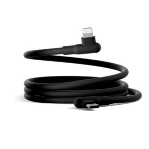 Cygnett-CY5668CCACB-Cygnett DriveSync Right Angled Silicone Lightning to USB-C Cable (0.7M) - (CY5668CCACB)