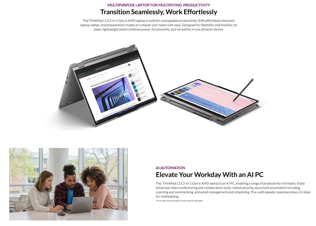 Lenovo | LENOVO ThinkPad L13 Yoga G6 13.3