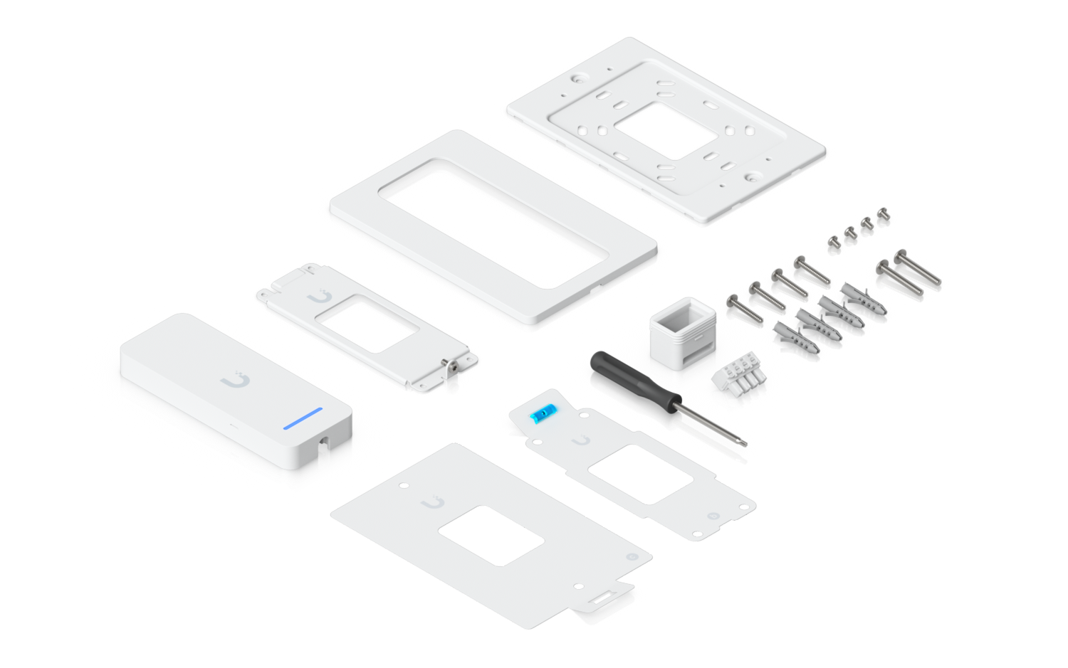Ubiquiti | Ubiquiti Retrofit Reader, Indoor/Outdoor OSDP Reader,NFC Card,Touch Pass Support, For UniFi Retrofit Hub Existing Cabling *Avail for Deal Reg* | UA-Retrofit-Reader-W - Image 2