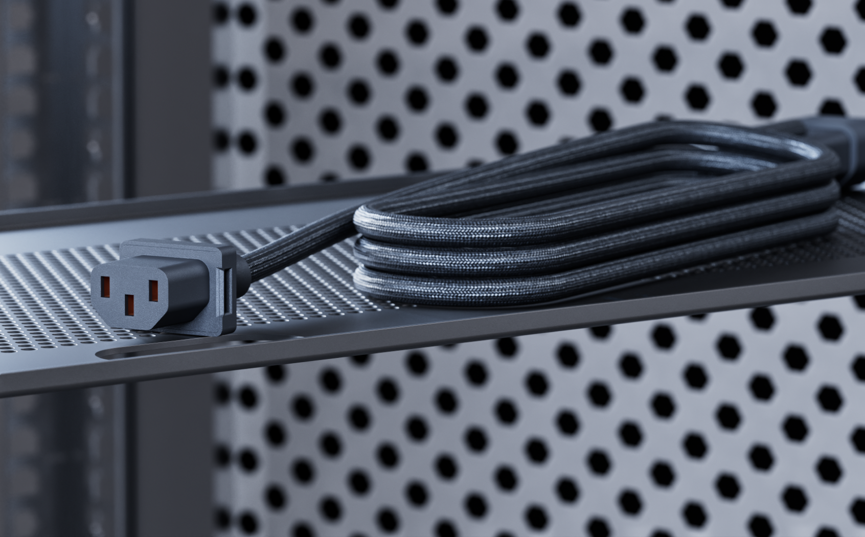 Ubiquiti | Ubiquiti C13-C14 Power Cable, C13 To C14 Braided Power Cable, 1.8 m, 10A/250V. | UACC-Cable-C13-C14 - Image 2