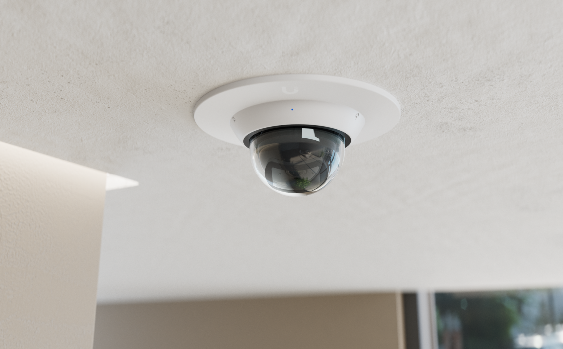 Ubiquiti | Ubiquiti UACC-Dome-FM-W, Dome Camera Mounting Accessory, Recessed Installation into Wall,  Ceiling, White. | UACC-Dome-FM-W - Image 2