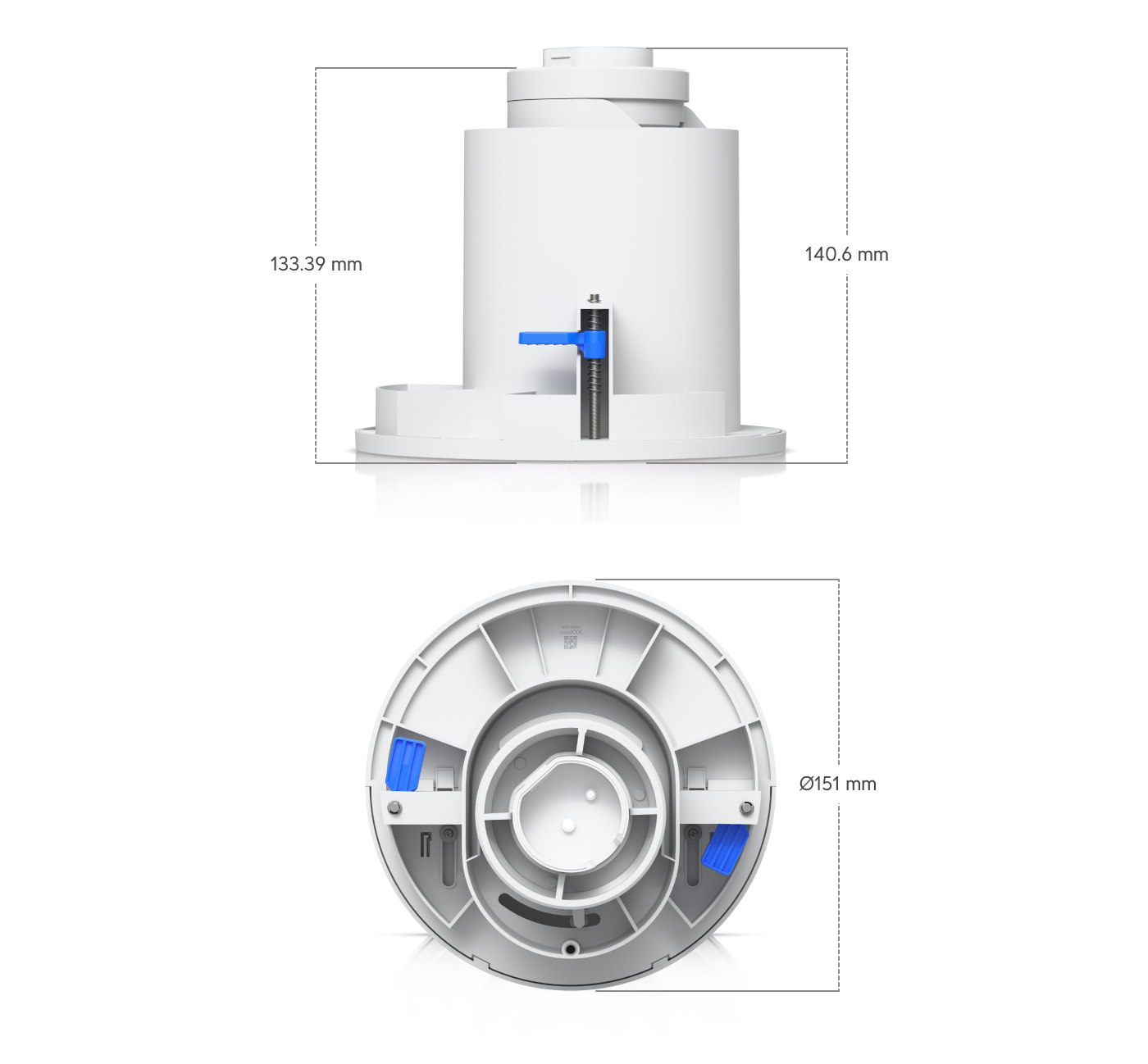 Ubiquiti | Ubiquiti G6 PTZ In-Ceiling Mount, White, In-ceiling Mount Accessory For G6 PTZ. | UACC-G6-PTZ-ICM-W - Image 1