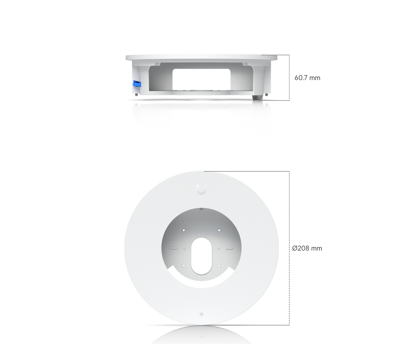 Ubiquiti | Ubiquiti G6 Dome Camera Flush Mount, White, G6/G6 Pro Dome Camera Mounting Accessory,  Forecessed Installation Into Wall, Ceiling. | UACC-G6-Dome-FM-W - Image 1