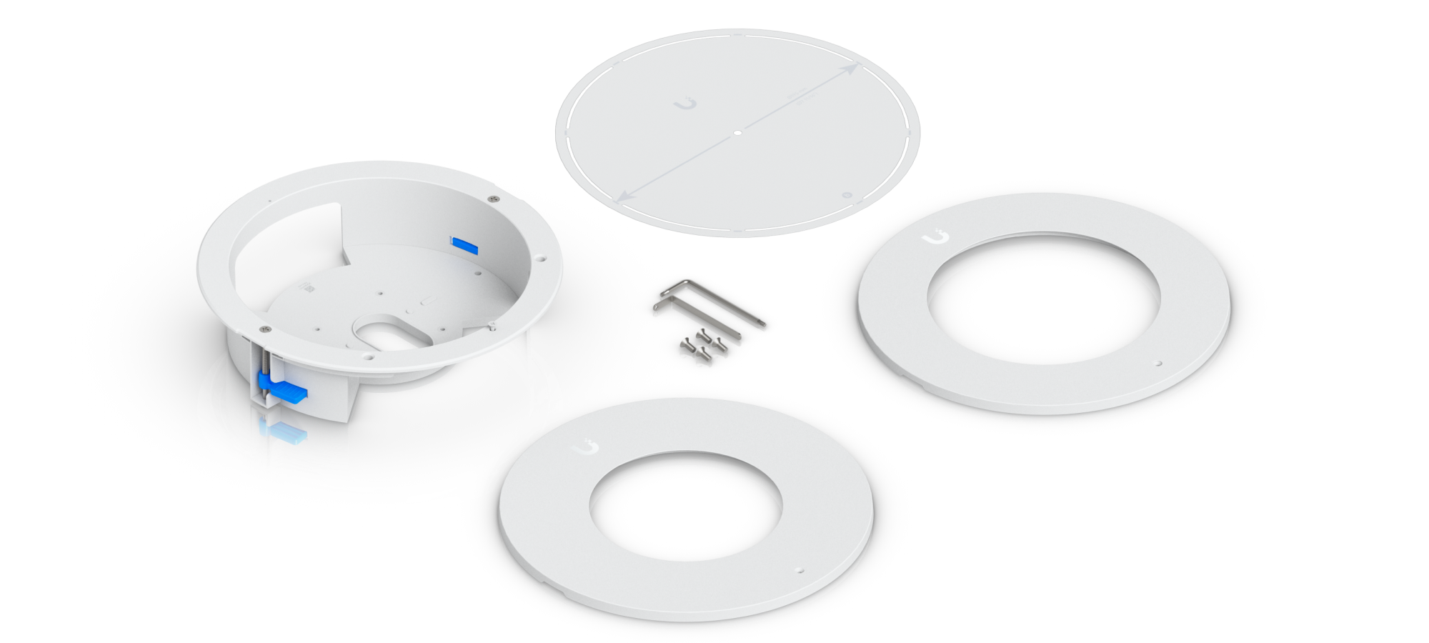 Ubiquiti | Ubiquiti G6 Dome Camera Flush Mount, White, G6/G6 Pro Dome Camera Mounting Accessory,  Forecessed Installation Into Wall, Ceiling. | UACC-G6-Dome-FM-W - Image 3