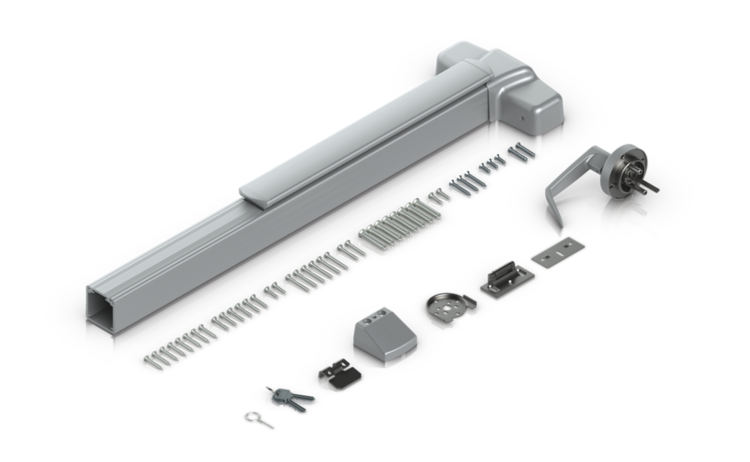 Ubiquiti | Ubiquiti Panic Bar, A Single-Latched Bar Installed, Emergency Exit Doors, Allowing Quick, Easy Egress, Pushing Bar Open, Door During Emergencies. | UACC-PanicBar - Image 2