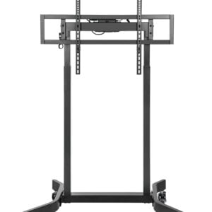 Brateck-TTL14-68FW-BLK-Brateck Standard Motorized TV Cart Fit 55"-100" Up to 120kg- Matte Black
