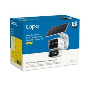 TP-LINK-TC93D KIT-TP-Link TC93D KIT Solar-Powered Dual-Lens Pan/Tilt Security Camera Kit