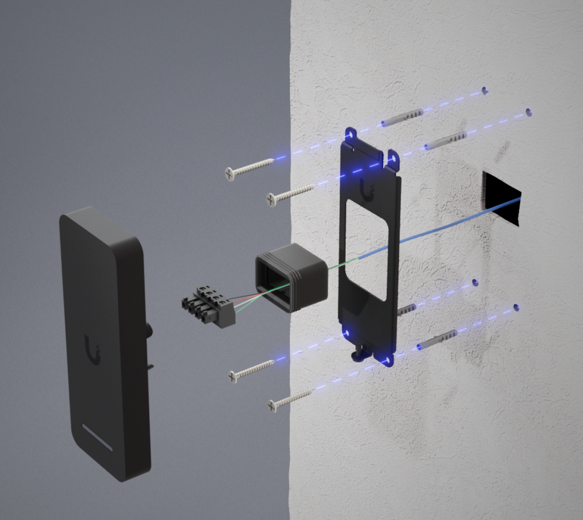 Ubiquiti | Ubiquiti Retrofit Reader,Black,Indoor/Outdoor OSDP Reader, NFC Card, Touch Pass,For UniFi Retrofit Hub Using Existing Cabling *Avail for Deal Reg* | UA-Retrofit-Reader-B - Image 5
