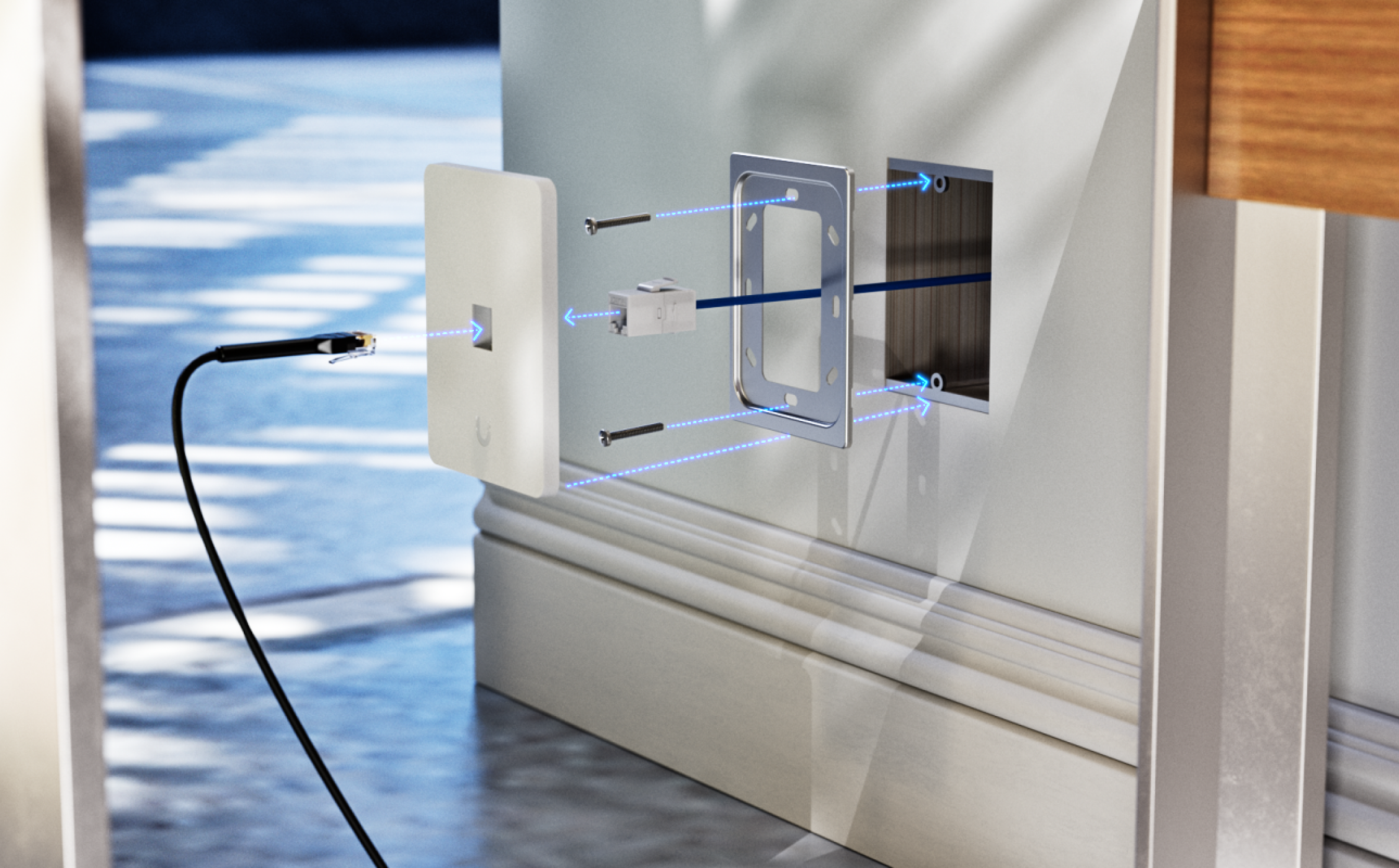 Ubiquiti | Ubiquiti Universal Paintable Keystone Wall Plate, 4-Pack, Universal Keystone Wall Plate, Paintable Cover For Clean, Customizable Finish. | UACC-WP-Keystone-H-1P - Image 2