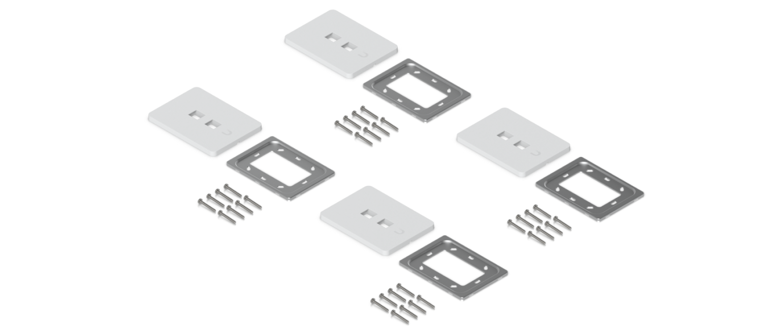 Ubiquiti | Ubiquiti Universal Paintable Keystone Wall Plate, 4-Pack, Universal Keystone Wall Plate, Paintable Cover For Clean, Customizable Finish. | UACC-WP-Keystone-V-2P - Image 1