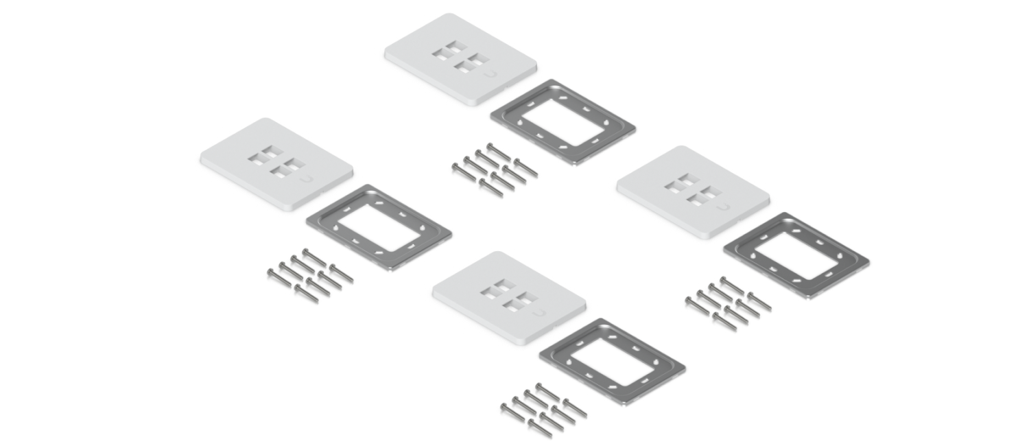 Ubiquiti | Ubiquiti Universal Paintable Keystone Wall Plate, 4-Pack, Universal Keystone Wall Plate, Paintable Cover For Clean, Customizable Finish. | UACC-WP-Keystone-V-4P - Image 1