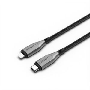 Cygnett-CY4667PCCCL-Cygnett Armoured Lightning to USB-C (2.0) Cable (1M) - Black(CY4667PCCCL)