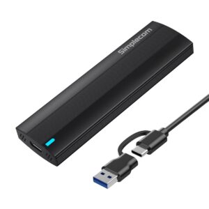 Simplecom-SE517-Simplecom SE517 NVMe / SATA Dual Protocol M.2 SSD Tool-Free USB-C Enclosure USB 3.2 Gen 2 10Gbps